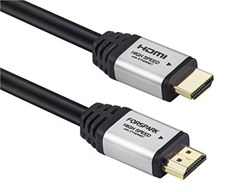 HDMI Cable 6ft by FORSPARK - HDMI2.0(4K) - High-Speed 18Gbps 28AWG - 4K/HD TVs, Xbox 360,Xbox One,PS3,PS4,Apple TV, TV Receiver, Computer,Blu Ray,Roku Compatible-24K Gold Plated Connectors