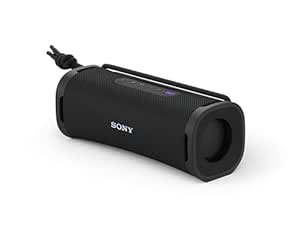 SONY New Launch ULT Field 1 Wireless Ultra Portable Bluetooth Compact Speaker with 12hrs of Battery Life IP67 Waterproof, Dustproof, Shockproof, Detachable Strap(ULT Button for Massive Bass)-Black