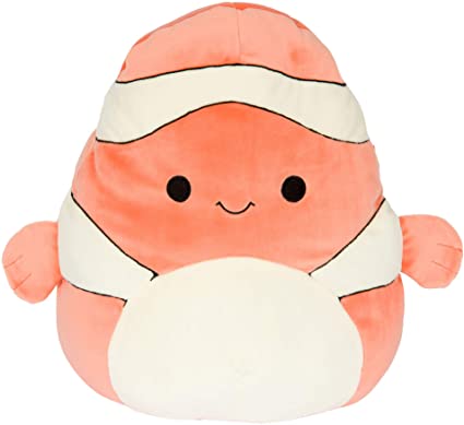 Squishmallow Official Kellytoy Plush 8" Ricky The Clown Fish- Ultrasoft Stuffed Animal Plush Toy
