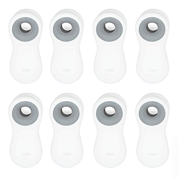 OXO Good Grips Magnetic All-Purpose Clips (8 Pack) - White Clip Set