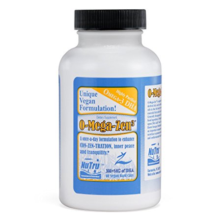 Nutru Omega Zen 3 Vegan – 300 mg DHA, 40 Vegan Hard Caps