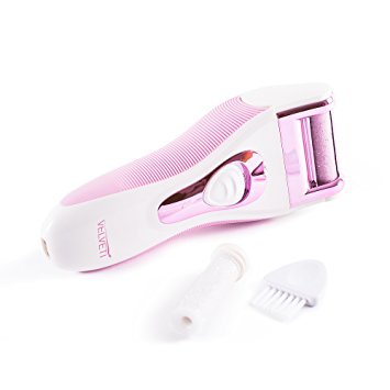 Velveti Electric Corded Callus Remover, Extra Coarse Foot File and Shaver with LED Light and Roller