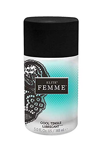 Wet Lubes Wet Elite Femme Water Silicone Blend Cool Tingle 5.0 Fl.oz/148ml