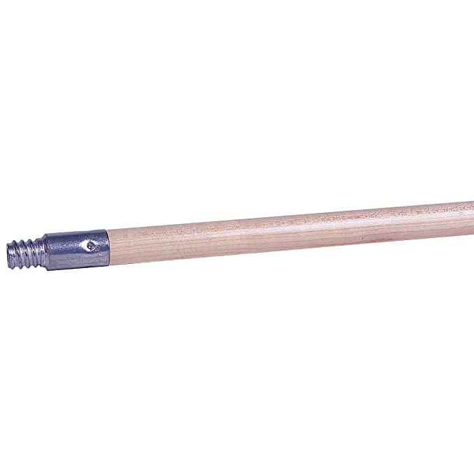 Weiler 44302 72" Wooden Handle, Threaded Metal Tip, 15/16" Diameter