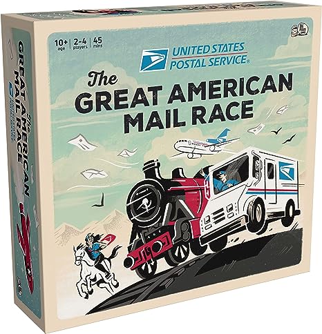 USPS Great American Mail Race: A Letter-Carrying Family Board Game for Kids 10  and Adults