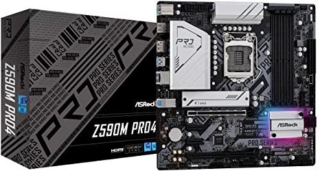 ASROCK Z590M PRO4 LGA1200/ Intel Z590/ DDR4/ SATA3&USB3.2/ M.2/ Micro ATX Motherboard