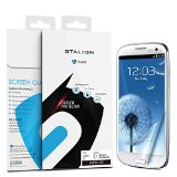 Galaxy S3 Screen Protector  Stalion Shield Ultra HD Armor Guard Protection Samsung Galaxy S3 Lifetime Warranty Scratch Resistant  True Touch Accuracy  Anti-Fingerprint  High Quality Japanese PET Material  Crystal Clear  High Definition Stalion Retail Packaging3-Pack