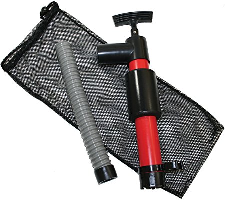 SeaSense Kayak Hand Pump 12-Inch with Floating Mesh Bag