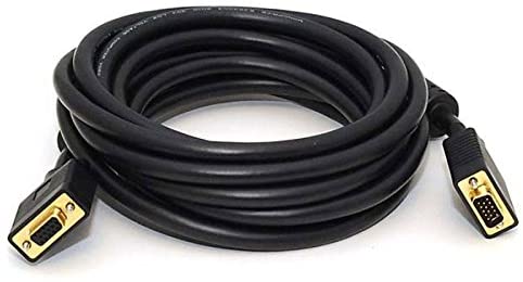 C&E 6 Feet, VGA Male to Female, Extension Cable with Ferrites Black, CNE62140