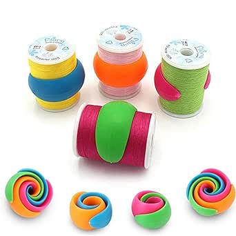 Phicus 5-20pcs Thread Spool Huggers Sewing Machine Thread Spool Savers for Embroidery Quilting Threads DIY Hand Machine Sewing Supplies - (Size: 20pcs)