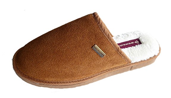 Dunlop Men's EWAN Real Suede Mule Slippers from The Exclusive 'Signature Collection'