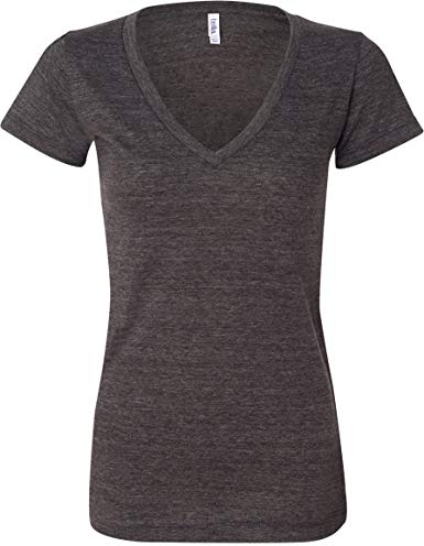 Bella Canvas 8435 - Ladies' Triblend Deep V-Neck T-Shirt