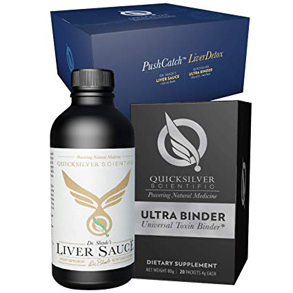 Quicksilver Scientific Push Catch LiverDetox Protocol - 2 Piece Kit with Ultra Binder   Liver Sauce