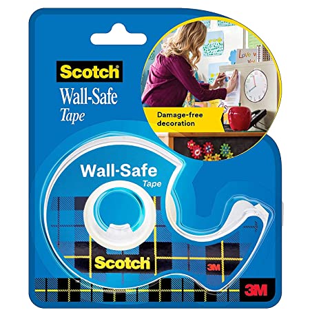 Scotch Wall Safe Tape - for Damage Free mounting and décor by 3M (Width 1.9m Length 16.5m, up to 14g)