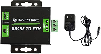 Waveshare RS485 to Ethernet Converter with High-Speed Low-Power High-Stability Up-gradable Easy to Communicate Between RS485 and RJ45 Port Ethernet