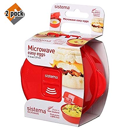 Sistema - Microwave Easy Eggs - One perfect egg (Pack of 2)