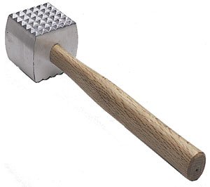 NEW, Extra Large Heavy-Duty Meat Tenderizer Mallet, Meat Tenderizer Hammer, Double-sided, Commercial-Grade, Wood Handle