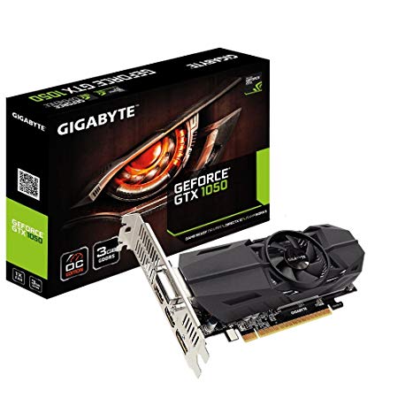 Gigabyte Geforce GTX 1050 OC Low Profile 3GB GDDR5/HDMI/DisplayPorts/ PCI-Express Video Card Graphic Cards GV-N1050OC-3GL