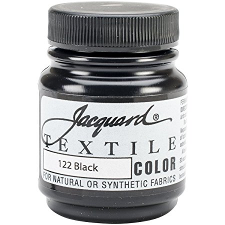 Jacquard Products Jacquard Textile Color Fabric Paint, 2.25-Ounce, Black