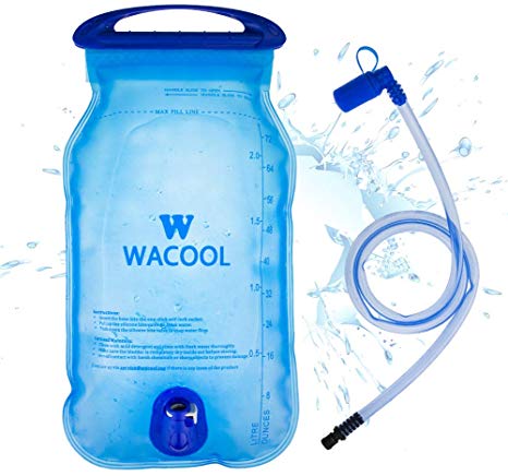 WACOOL 2L 2Liter 70oz BPA Free PEVA Hydration Pack Bladder, Leakproof Water Reservoir