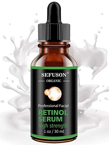 Retinol Serum, High Strength Anti-aging Serum with Hyaluronic Acid & Vitamin E, Face Serum, for Wrinkles, Pigmentation, Fine Lines & Sensitive Skin(30ml)
