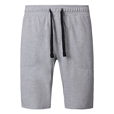 Mrignt Men's Casual Cotton Elastic Gym Shorts