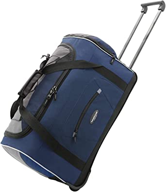 Travelers Club Adventure Upright Rolling Duffel Bag