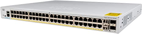 Cisco Catalyst 1000-48T-4X-L Network Switch, 48 Gigabit Ethernet Ports, 4 10G SFP  Uplink Ports, Enhanced Limited (C1000-48T-4X-L)