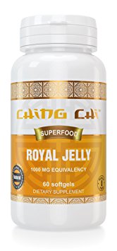 Royal Jelly | 2 Month Supply | Freeze-Dried For Maximum Stability And Quality 1000 Mg Equivalency | 60 Softgels
