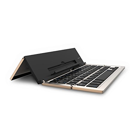 Portable Foldable Bluetooth 3.0 Wireless Keyboard with Kickstand Stand Holder For Apple iPad iPhone IOS,Andriod Windows Smartphone Tablet