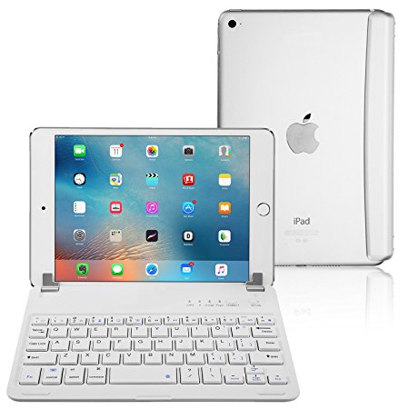 iPad Mini 3 / 2 / 1 Keyboard Cover, Raydem Ultra-Thin iPad Mini Wireless Bluetooth Keyboard Folio Case 130 Degree Multi-Angle Swivel Rotating with Auto Wake / Sleep for Apple iPad Mini 1 / 2 / 3