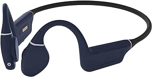 Creative Outlier Free Pro  Wireless Waterproof Bone Conduction Headphones with Adjustable Transducers, Built-in 8 GB MP3, Multipoint connectivity, Up to 10 Hours of Battery Life, Mic (Blue & Black)