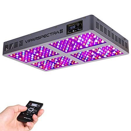 VIPARSPECTRA Timer Control Series TC1200 1200W LED Grow Light - Dimmable VEG/BLOOM Channels 12-Band Full Spectrum for Indoor Plants