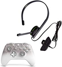 Xbox Wireless Controller - Phantom White Special Edition&nbsp;  Xbox One Chat Headset