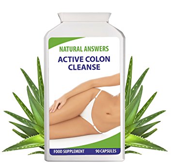 Active Colon Cleanse Tablets by Natural Answers, UK Brand, 1 Month Supply, High Strength Dietary Supplement to Aid a Fast Metabolism Diet, Colon Cleanser, Natural Detox Diet Pills for Women and Men Reduces Harmful Toxins and Increases Energy