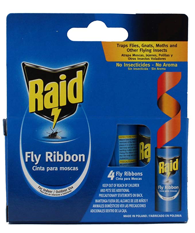 Raid Fly Ribbon Bug & Insect Catcher (4 Pack)