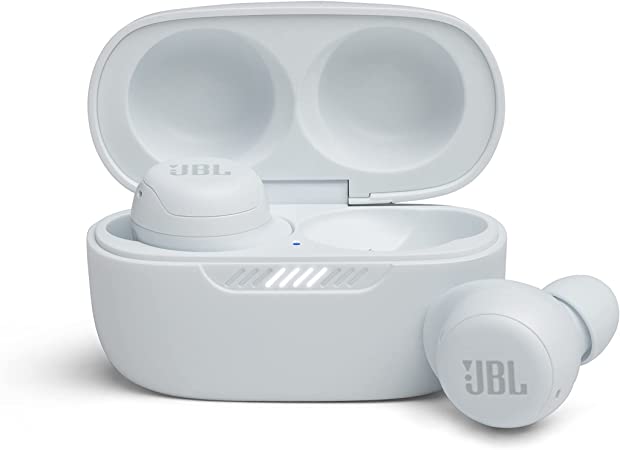 JBL Live Free NC  - True Wireless in-Ear Noise Cancelling Bluetooth Headphones with Active Noise Cancelling, Microphone, Up to 21H Battery, Wireless Charging (White)