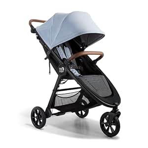 Baby Jogger City Mini GT2 Stroller, Eco Collection with Belly Bar, Upgraded Fabrics, and Leatherette Handle Bar in Slate Fog