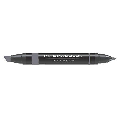 Prismacolor Double-Ended Marker, Chisel and Fine Tip, PM220 Neutral Gray 50% (1850770)