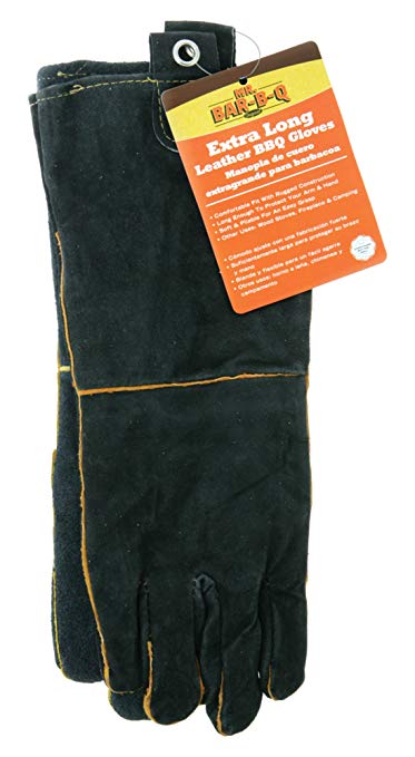 Mr. Bar-B-Q 40113X Leather Barbecue Gloves