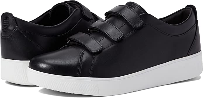 FitFlop Rally Quick Stick Fastening Leather Sneakers
