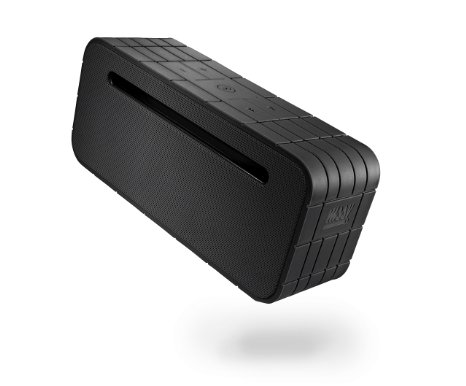 MSSV KIK Portable Bluetooth Wireless Speaker with Built in Powerbank - Compatible For Apple iPhone iPad iPod Samsung Galaxy Note Tab Android Motorola Nokia LG and mp3 (Black)