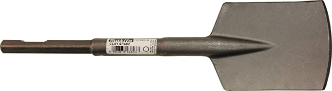 Makita 4‑1/2" x 17" Clay Spade, 3/4" Hex Shank