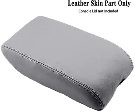 DSparts Center Console Lid Armrest Cover Leather Fits for Toyota Avalon 2000-2004 Leather Part Only (Gray)