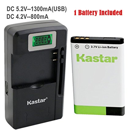 Kastar BL-5C Battery (1-Pack) and intelligent mini travel Charger ( with high speed portable USB charge function) for NOKIA 1100,2112,2270,2280,2285,2300,2600,2850,3100,3105,3120,3600,3620,3650,3660,5140,6108,6280,5030,5130,6030,6085,6086,6230,6230i,6267,6270,6555,6600,6630,6670,6680,6681,6820,6822,7600,7610,E50,E60,N70,N70 MusicEdition,N71,N72,N91,N91 8GB,N-Gage,XpressMusic,Degen and Meloson Portable AM/FM Radio --Supper Fast and Free Shipping from USA
