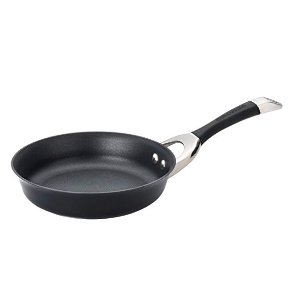 Circulon Symmetry Hard-Anodized Nonstick French Skillet, 8.5-Inch, Black