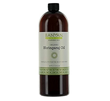 Banyan Botanicals Bhringaraj Oil - Certified Organic, 34 oz - Tranquility for the Body and Mind