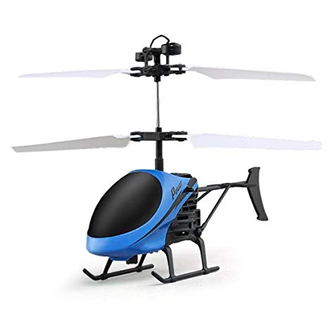 UPLOTER Quadcopter Flying Mini RC Infrared Induction Helicopter Aircraft Flashing Light Toys For Kids