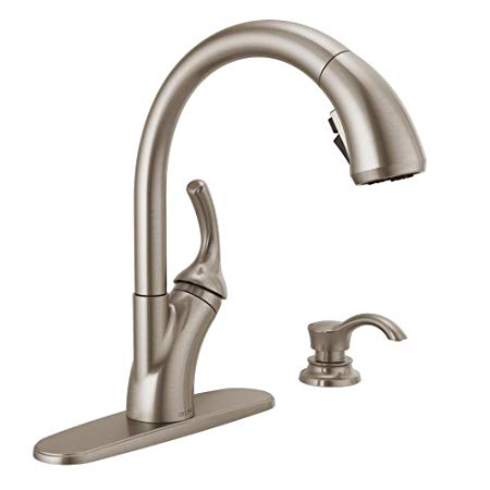 Delta Shiloh Single-Handle Pull-Out Sprayer Kitchen Faucet with ShieldSpray in SpotShield Stainless