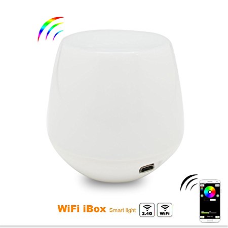 Mi Light WiFi Smart Light 16 Millions of Colors Compatible with IOS and Android 4.3 or Above Mobile Tablets Wifi Bridge Between LED Controller for General Decorative Accent Lighting